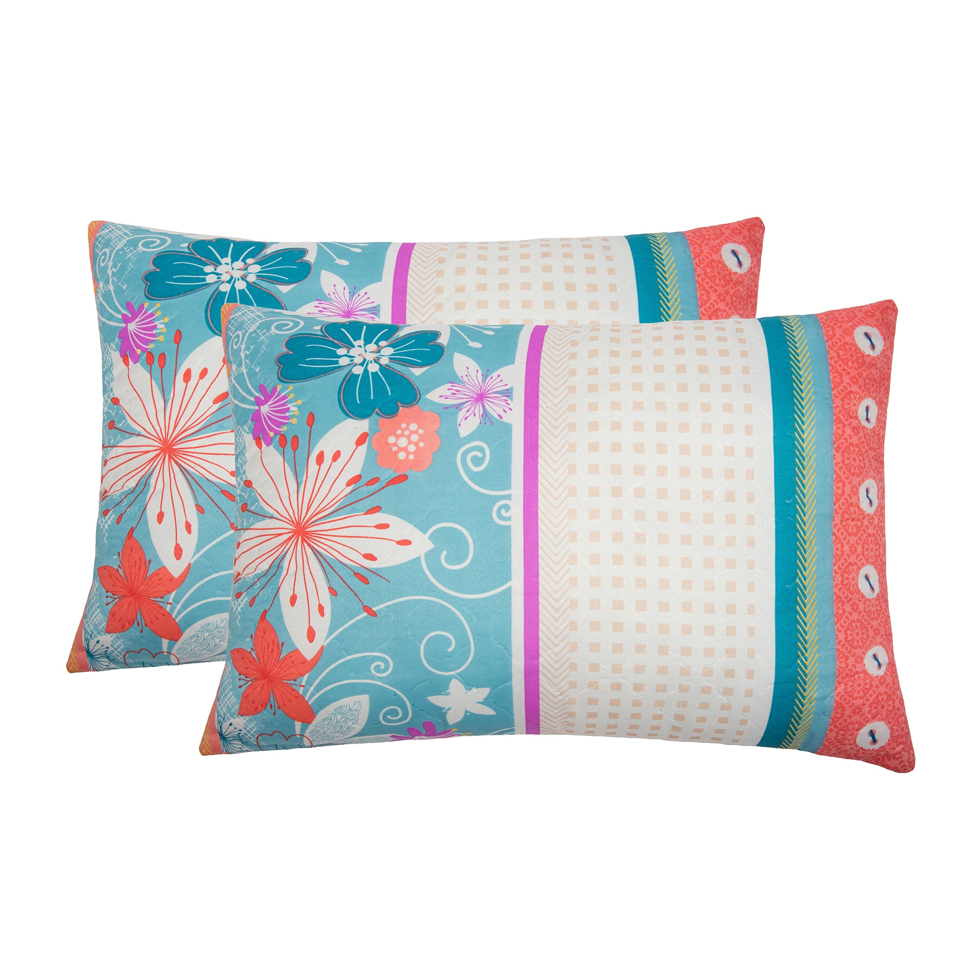 Set 2 perne matlasate Traditional Vintage Somnart 50x70 cm, microfibra