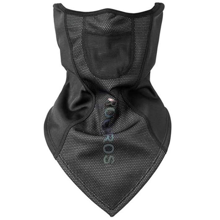 Cagula iarna respirabila moto, Rockbros, LF7547, Lana/Lycra, Negru/Gri