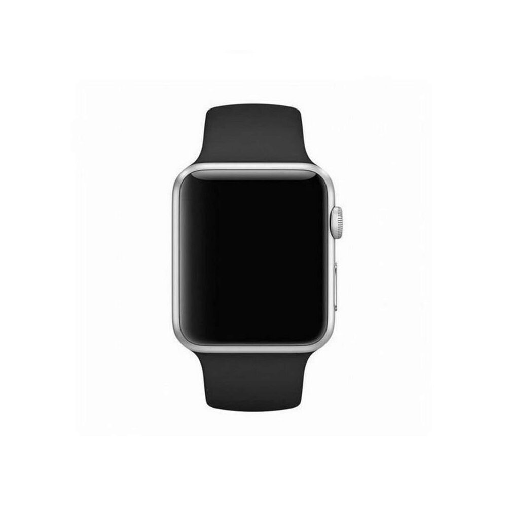 Curea Mercury Silicone pentru Apple Watch 4/5/6/SE 44 mm, Negru
