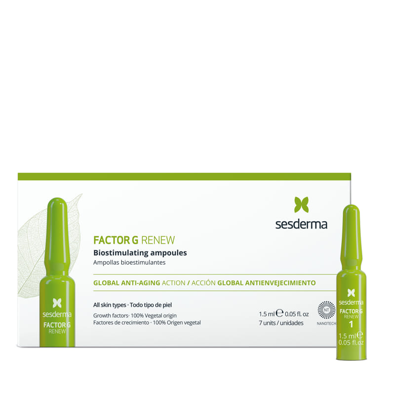 Tratament intensiv de intinerire Sesderma Factor G Renew, 7 fiole x 1.5 ml