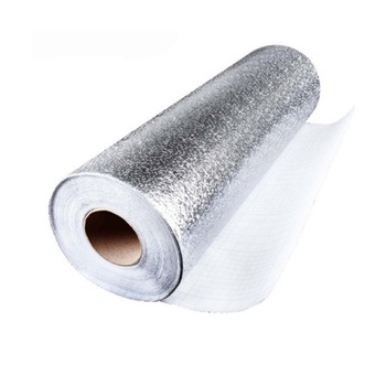Folie de aluminiu autoadeziva, protectie bucatarie, 60 x 3m Folie de aluminiu autoadeziva, protectie bucatarie, 60 x 3m