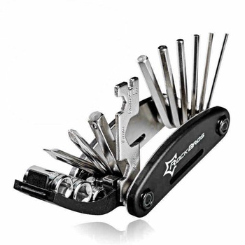 Instrument multifunctional bicicleta 16 in 1, Rockbros, Pliabil, Otel zincat, Negru Instrument multifunctional bicicleta 16 in 1, Rockbros, Pliabil, Otel zincat, Negru