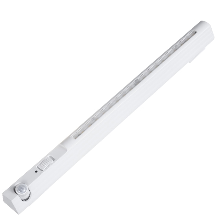 Banda LED universala pentru dulap, cu senzor de miscare, Maclean MCE235, 38 x 13 cm, alb