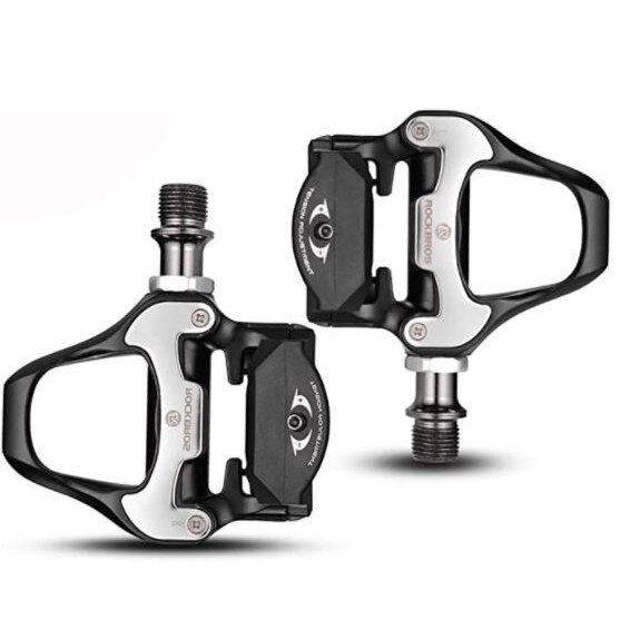 Pedale autoblocante Rockbros, LP-RD2, SPD-SL, Fara clip, Aluminiu, Negru