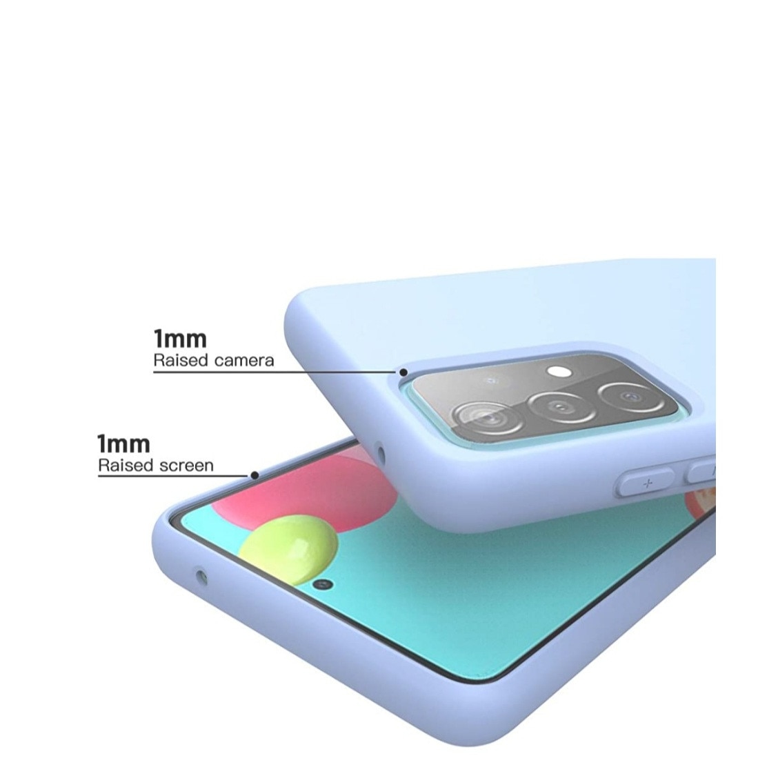 Husa silicon antisoc cu microfibra in interior compatibila cu Samsung Galaxy A52s / A52 5G Mov