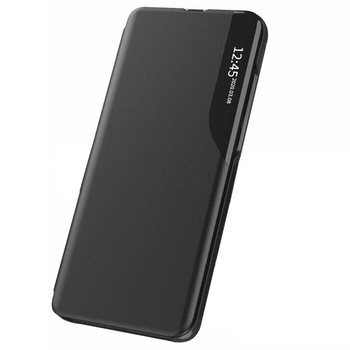 Husa Tip Carte OSinvent Eco Book Compatibila Cu Samsung Galaxy A22 5G, Piele Ecologica - Black