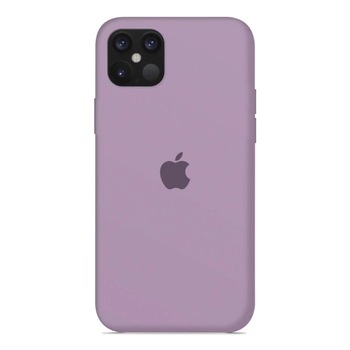 Husa Compatibila Apple, iPhone 12/12 Pro, silicon, microfibra ,Amethyst (mov)