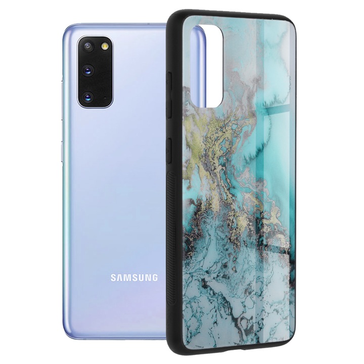 Кейс за Samsung Galaxy S20/S20 5G, Techsuit Glaze Series, Blue Ocean