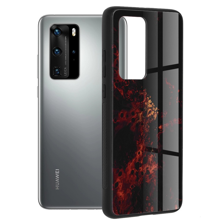 Кейс за Huawei P40 Pro, Techsuit Glaze Series, Red Nebula