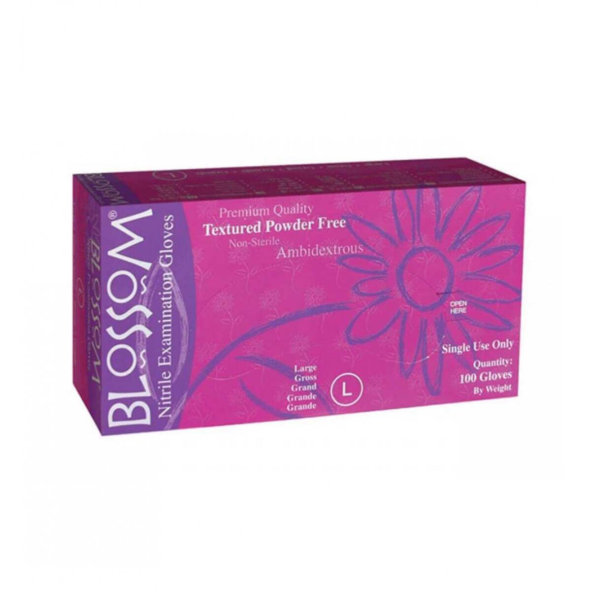 Manusi Nitril Blossom Mov 100 buc (M)