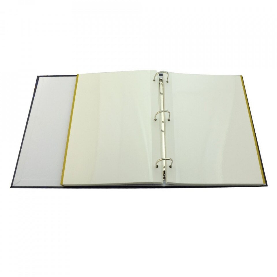 Album foto classic 23x28 cm, 50 pagini albe autoadezive, tip caiet mecanic culoare albastru