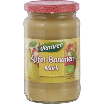 Piure de Mere cu Banane Fara Zahar Bio 360 grame Dennree Piure de Mere cu Banane Fara Zahar Bio 360 grame Dennree