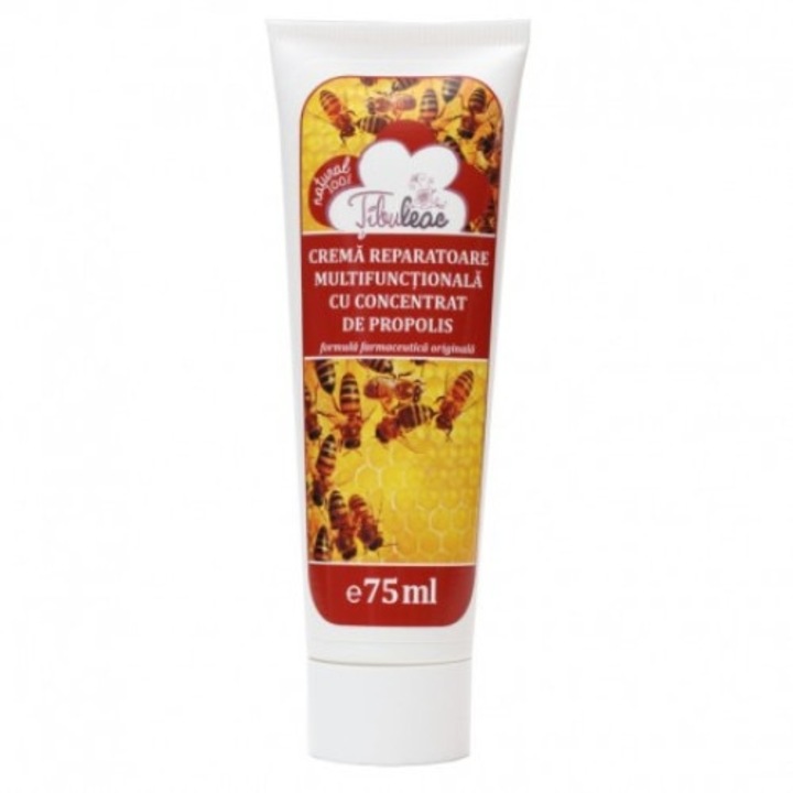 Crema reparatoare, multifunctionala cu concentrat de propolis, TIBULEAC, 75 ml
