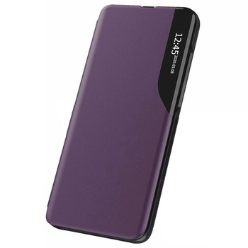 Husa Tip Carte OSinvent Eco Book Compatibila Cu Samsung Galaxy A22 5G, Piele Ecologica - Mov