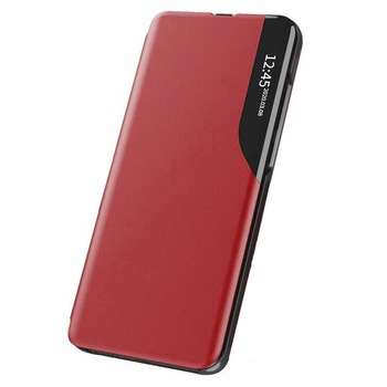 Husa Tip Carte OSinvent Eco Book Compatibila Cu Samsung Galaxy A22 5G, Piele Ecologica - Red