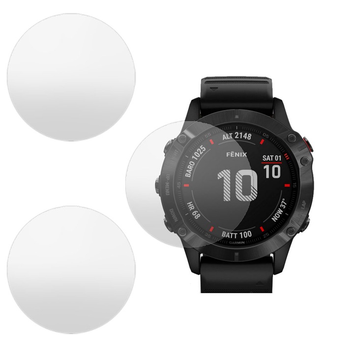 3 db antireflexiós regenerálódó szilikon SILKASE fólia Garmin Fenix 6 Pro