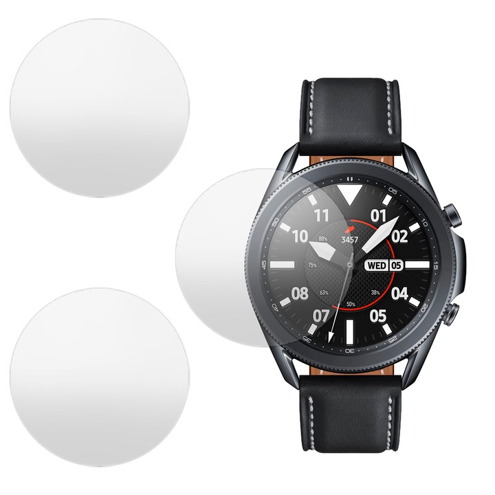 3 db antireflexiós regenerálódó szilikon SILKASE fólia Samsung Watch 3 45mm