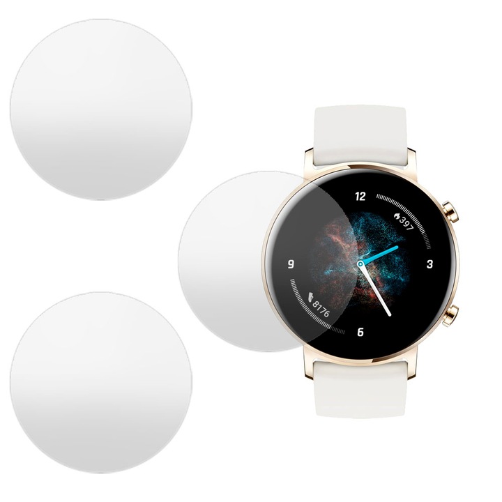 3 db antireflexiós regenerálódó szilikon SILKASE fólia Huawei Watch GT 2 42mm