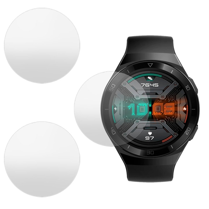 3 db antireflexiós regenerálódó szilikon SILKASE fólia Huawei Watch GT 2e 46mm