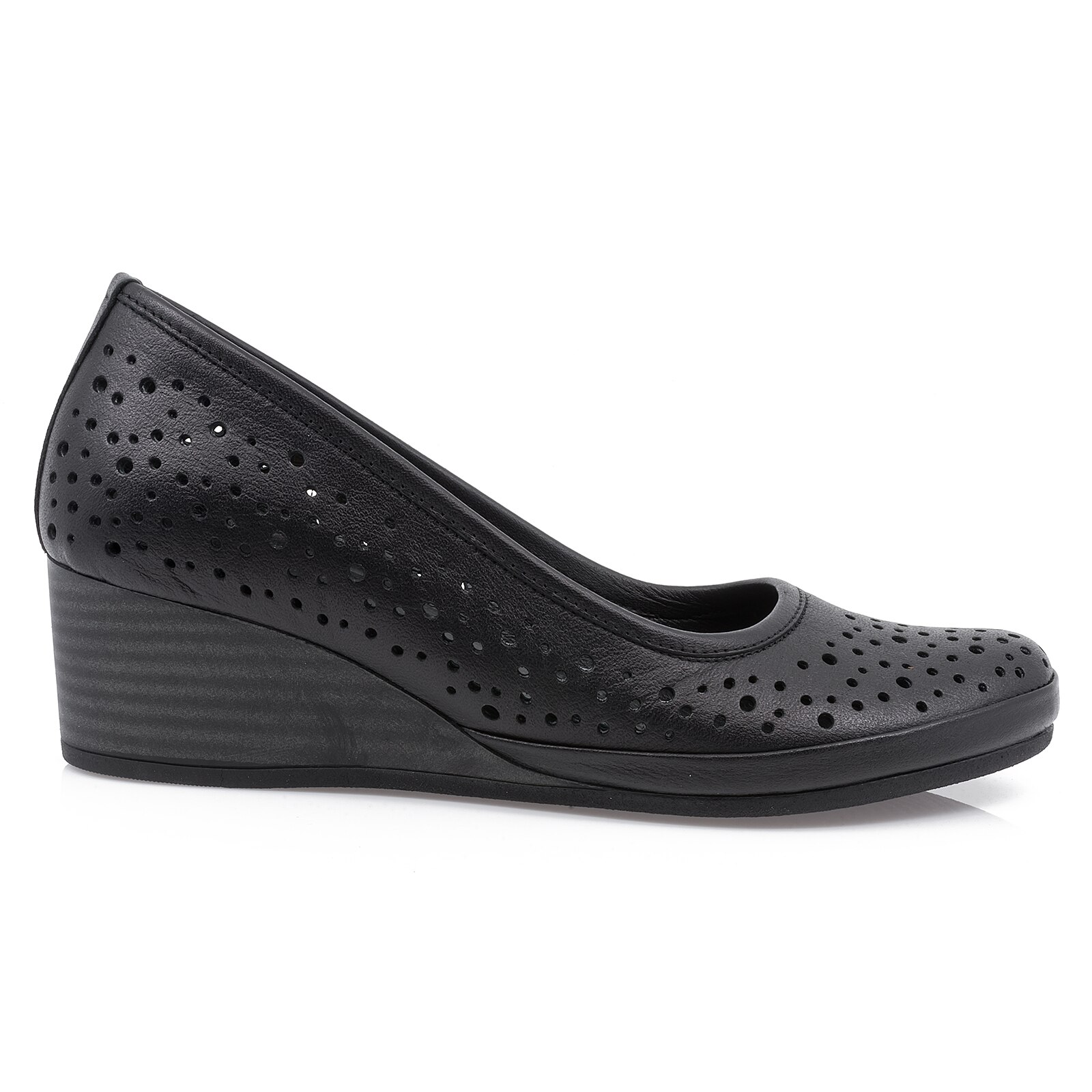 Pantofi dama, Caspian, Cas-1853-PER, casual, piele naturala, Negru