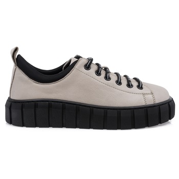 Pantofi dama, Caspian, CAS-D30-24, casual, piele naturala, Gri Pantofi dama, Caspian, CAS-D30-24, casual, piele naturala, Gri