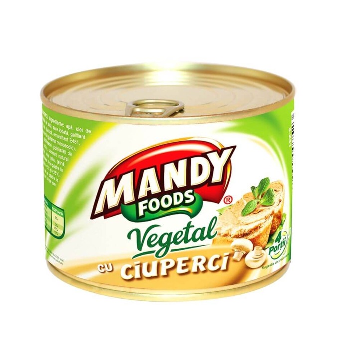 Pasta Vegetala cu Ciuperci Mandy, 200 g