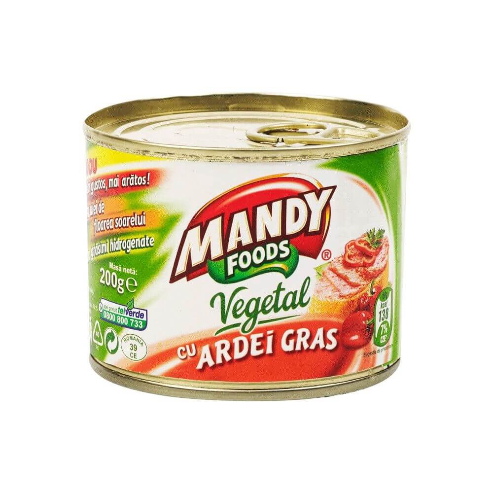 Pasta Vegetala cu Ardei Gras Mandy, 200 g