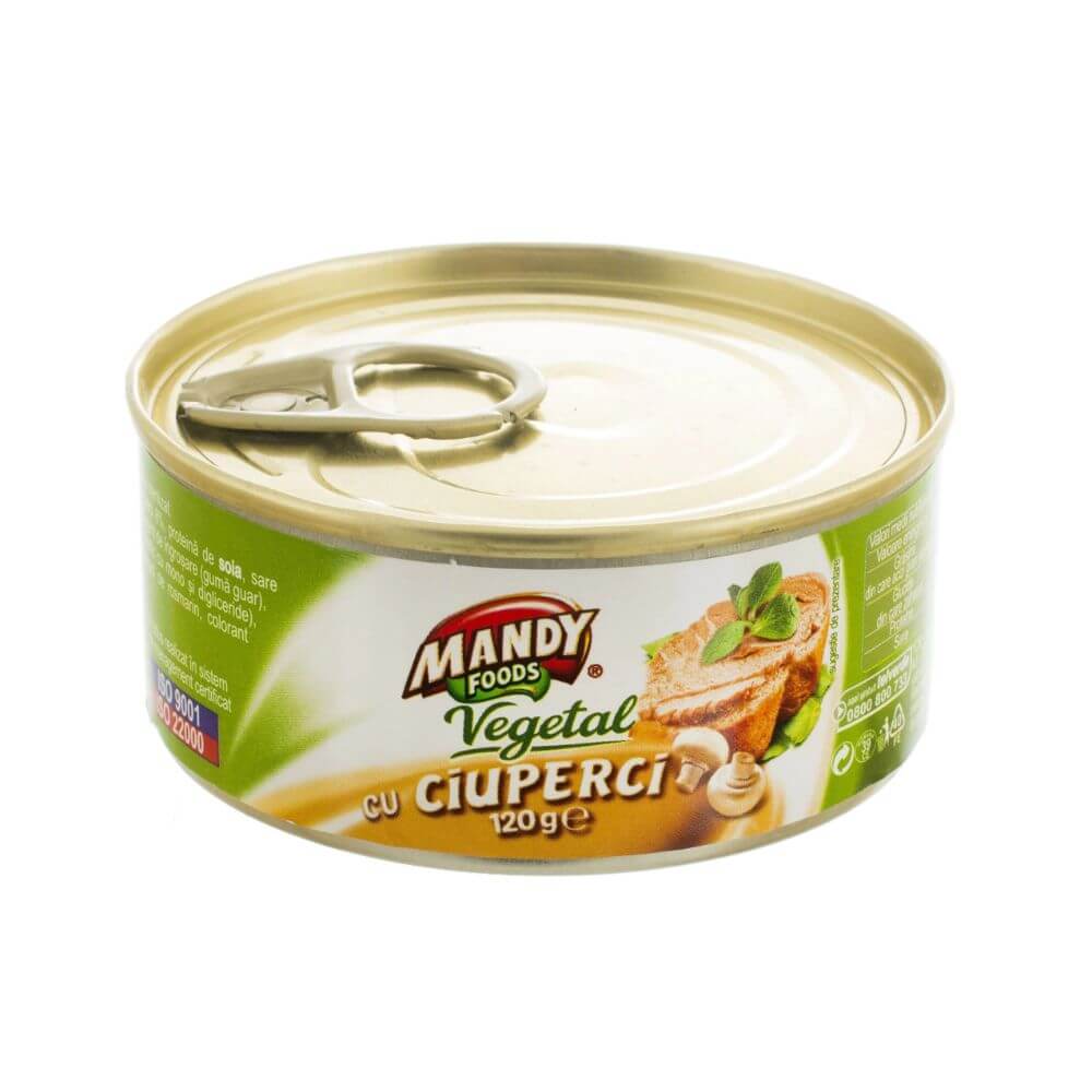 Pasta Vegetala cu Ciuperci Mandy, 120 g