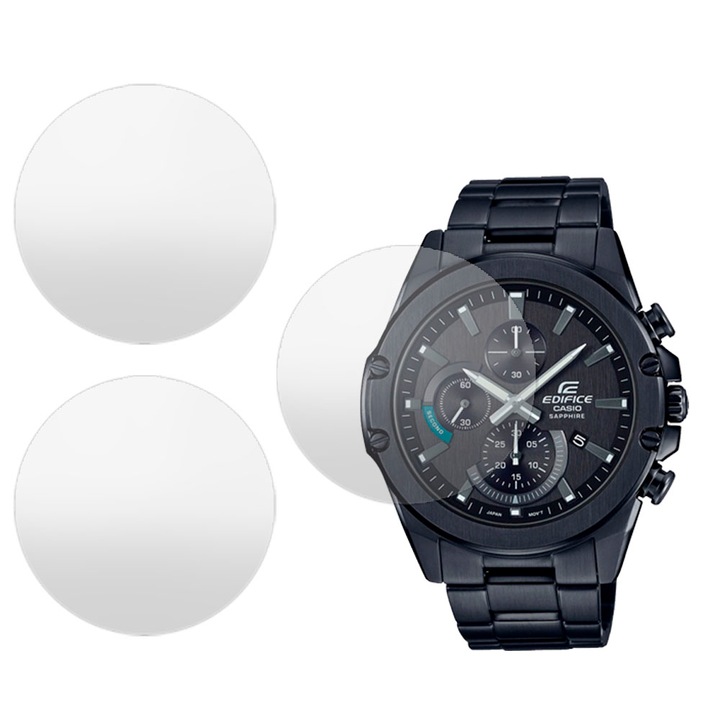 3 db SILKASE matt fólia készlet Casio EFR-S567DC-1A-hoz, szilikon, megújuló, Teljes kijelző