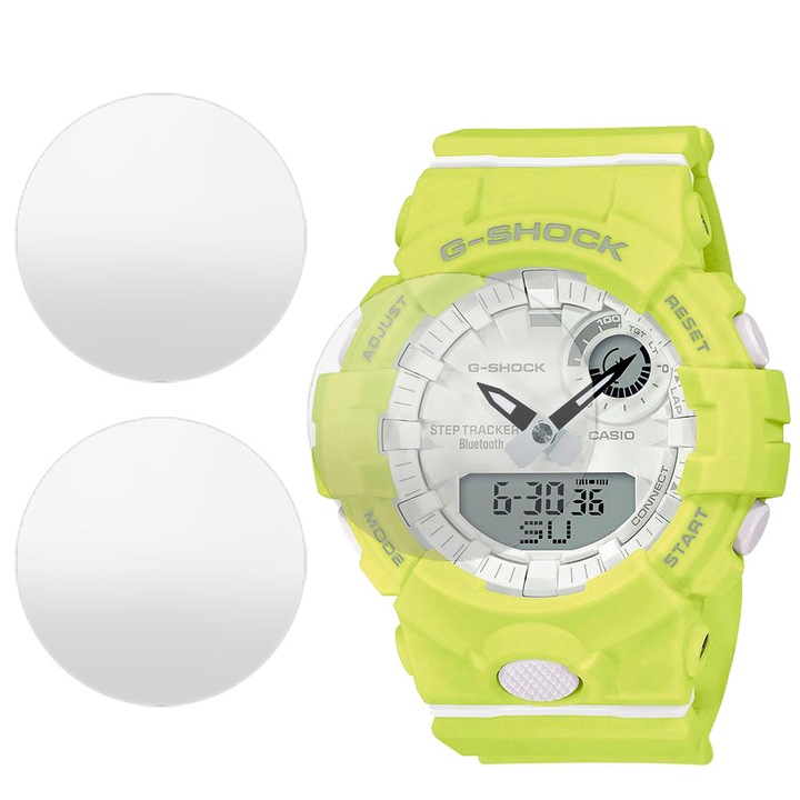 3 db matt SILKASE fólia készlet Casio GMA-B800-9A-hoz, szilikon, megújuló, Teljes kijelző