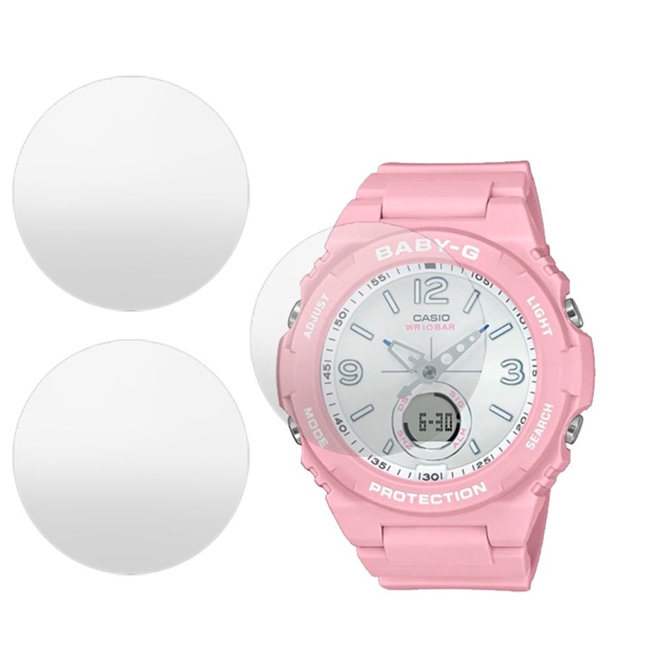 3 db SILKASE matt fólia készlet Casio BGA-260SC-4A-hoz, szilikon, megújuló, Teljes kijelző