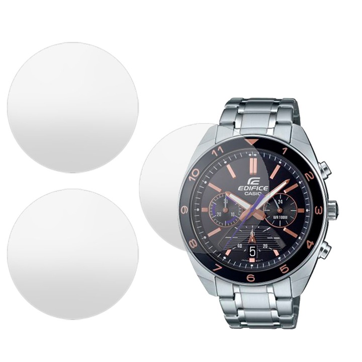 3 db SILKASE matt fólia készlet Casio EFV-590D-2A-hoz, szilikon, megújuló, Teljes kijelző