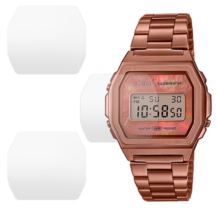 3 db SILKASE matt fólia készlet Casio A1000RG-5-höz, szilikon, megújuló, Teljes kijelző