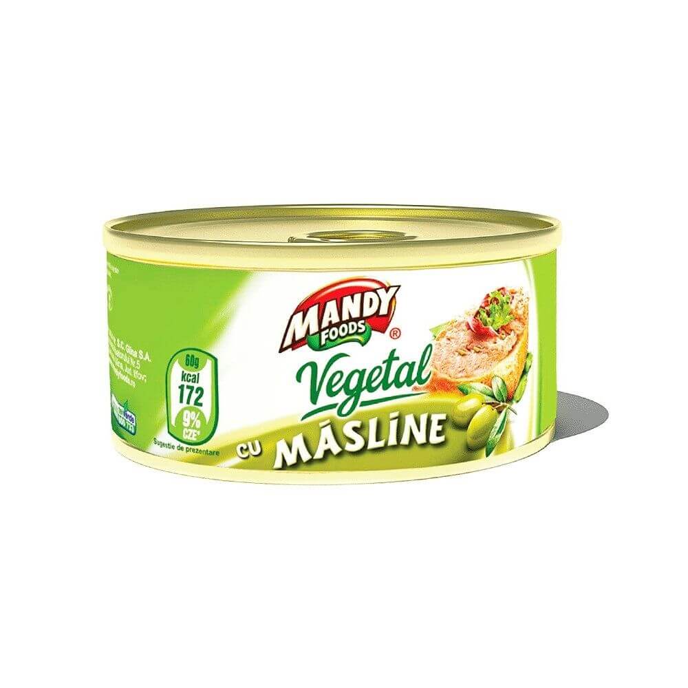 Pasta Vegetala cu Masline Mandy, 145 g