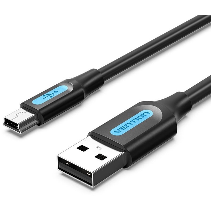 Кабел Mini USB - USB 2.0 мъжки, 2 метра, Vention