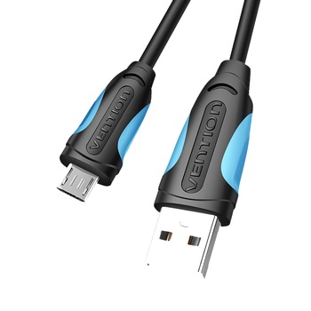 Cablu USB 2.0 tata - Micro-B tata, 0.25 Metri, Vention Cablu USB 2.0 tata - Micro-B tata, 0.25 Metri, Vention
