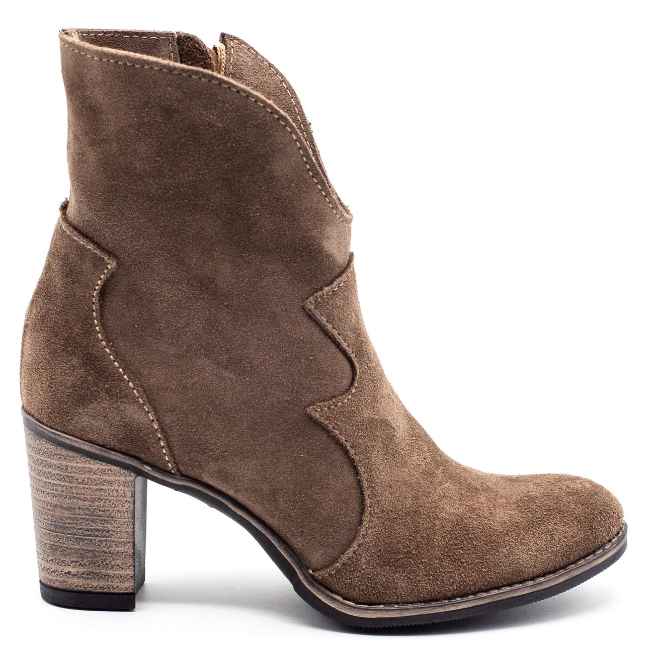 Botine Olivier, Lucy, Piele, Bej, Bej