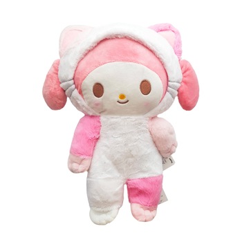 Jucarie de plus din seria Hello Kitty Sanrio Japonia, 33 cm, My Mellody Roz Jucarie de plus din seria Hello Kitty Sanrio Japonia, 33 cm, My Mellody Roz