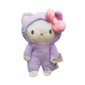 Jucarie de plus din seria Hello Kitty Sanrio Japonia, 33 cm, Hello Kitty Mov Jucarie de plus din seria Hello Kitty Sanrio Japonia, 33 cm, Hello Kitty Mov