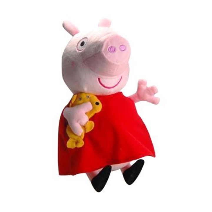 Jucarie de plus Peppa cu un prieten mic – 35 cm