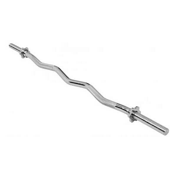 Bara pentru greutati, Spartan, Curl, lungime 120 cm, diametru disc 30 mm, sarcina maxima 150 kg, manere antiderapante