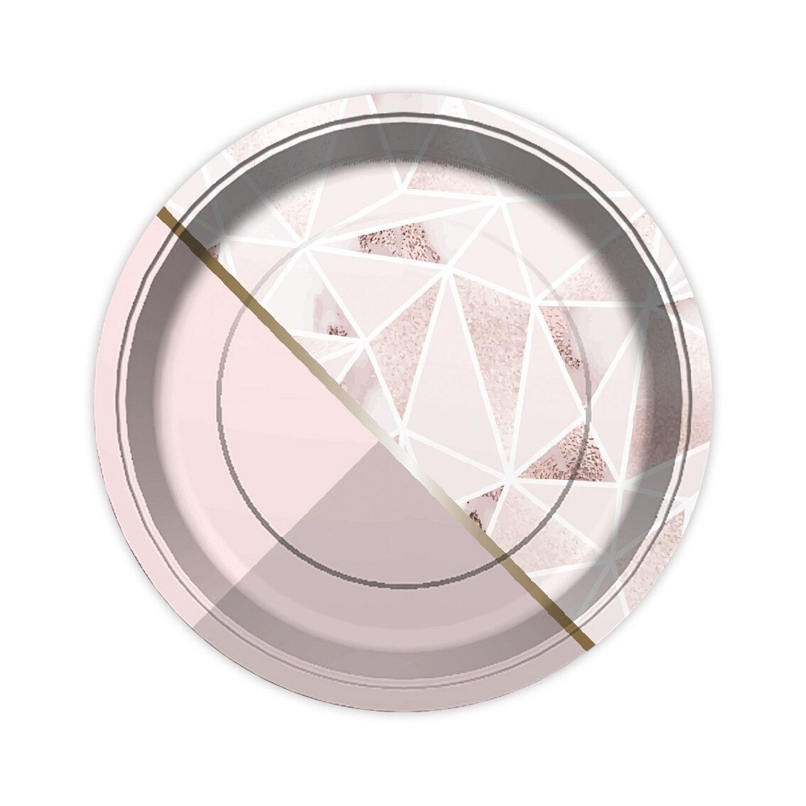 Set 6 Farfurii Petrecere, Multicolor, 23 cm