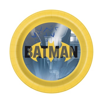 Set 8 Farfurii Batman, Multicolor, 18 cm Set 8 Farfurii Batman, Multicolor, 18 cm