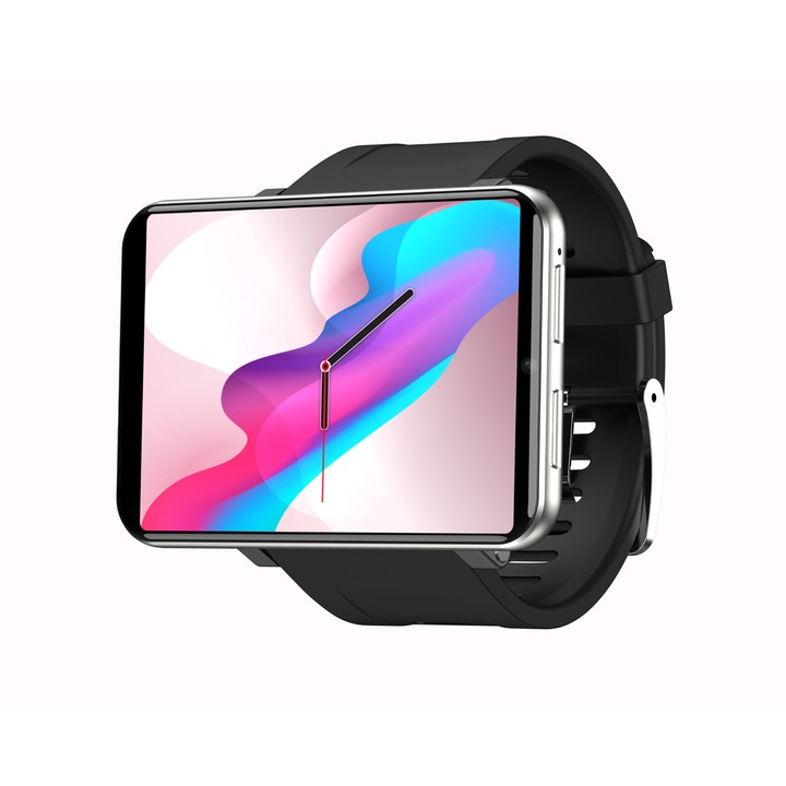 DacEnergy 4G okosóra, 2,86" képernyő, Android 7.1, 3 GB RAM, 32 GB ROM, 5 MP kamera, WIFI, GPS, pulzusszám, sportmódok, Google Play, ezüst