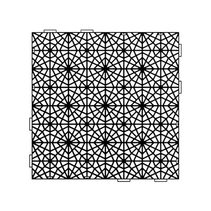 Áttört műanyag csempe / burkolat Mosaic IAK401-S411 fekete