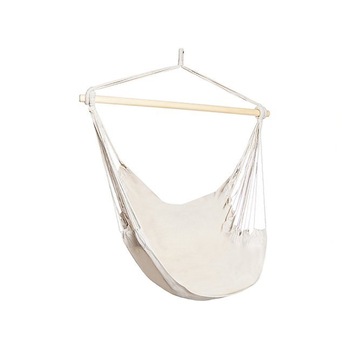 Hamac tip scaun brazilian suspendat Brasilia, capacitate 150kg, 130x100 cm, culoare bej Hamac tip scaun brazilian suspendat Brasilia, capacitate 150kg, 130x100 cm, culoare bej