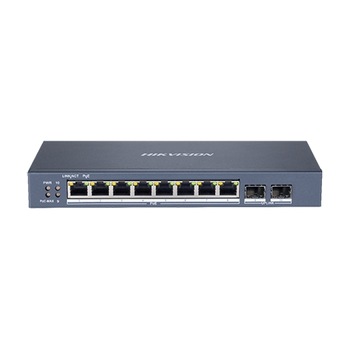 Switch 8 porturi Gigabit PoE, 2 port SFP uplink, SMART Management - HIKVISION DS-3E1510P-SI Switch 8 porturi Gigabit PoE, 2 port SFP uplink, SMART Management - HIKVISION DS-3E1510P-SI