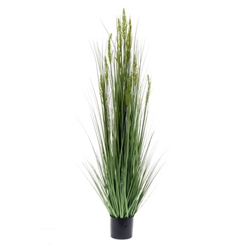 Planta artificiala tip iarba de cereale Emerald, Polietilena, 150 cm, Verde Planta artificiala tip iarba de cereale Emerald, Polietilena, 150 cm, Verde