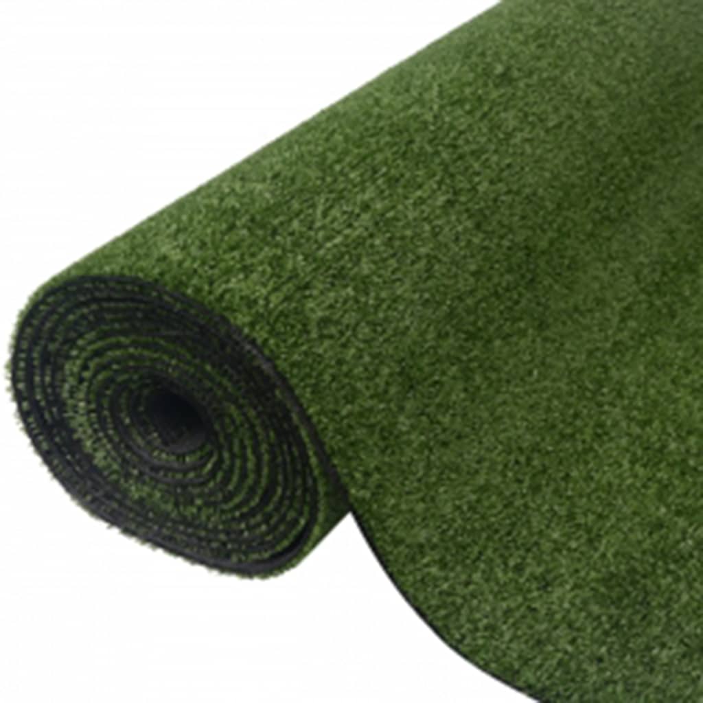 Gazon artificial vidaXL, Polipropilena, 1 x 5 m / 7-9 mm, Verde