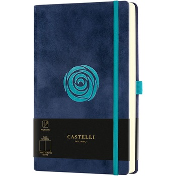 Bloc notes Castelli, Velluto, 13x21 cm, 240 pagini, hârtie ivory 70 g/mp dictando, Rose Bloc notes Castelli, Velluto, 13x21 cm, 240 pagini, hârtie ivory 70 g/mp dictando, Rose